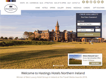 Tablet Screenshot of hastingshotels.com